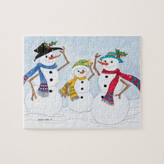 Schneemann-Puzzlespiel Puzzle (Horizontal)