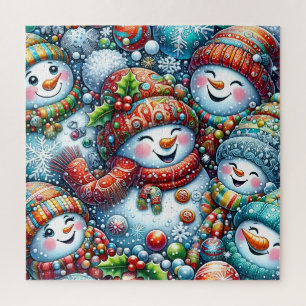 Schneemann-Rätsel Puzzle