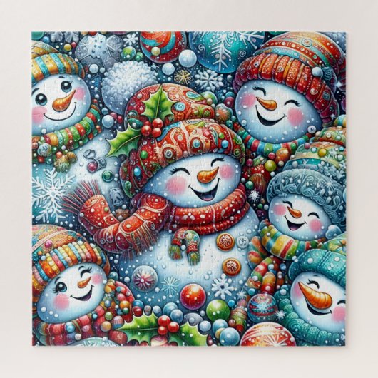 Schneemann-Rätsel Puzzle (Vertikal)