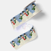 Schneemann Satinband (Rückseite)