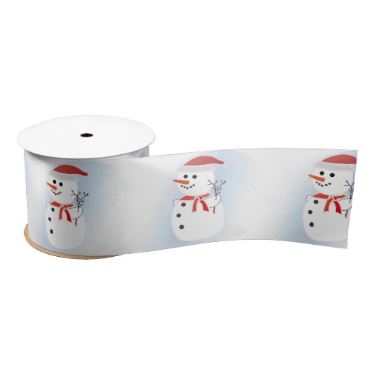 Schneemann Satinband (Spule)