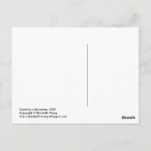 Schneemann schaffen postkarte (Rückseite)