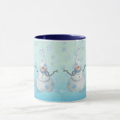 SCHNEEMANN, SCHAL u. SCHNEE-HUT durch SHARON Tasse (Zentrum)