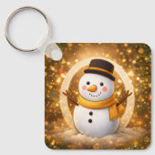 Schneemann Schlüsselanhänger (Vorderseite)