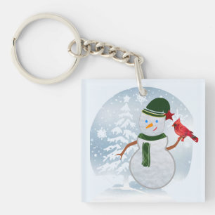 Schneemann schlüsselanhänger