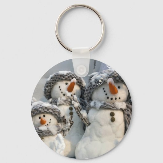 Schneemann Schlüsselanhänger (Vorderseite)