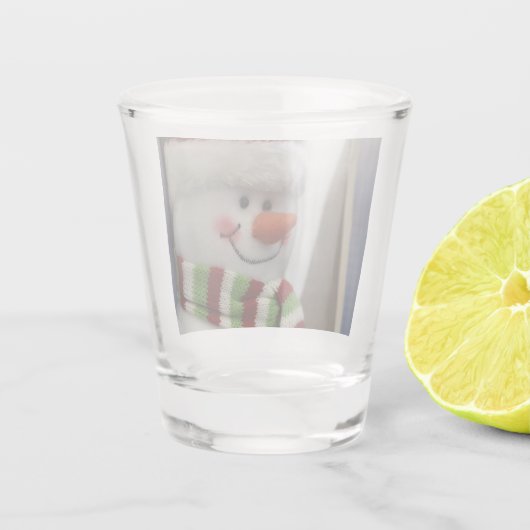 Schneemann Schnapsglas (Rückseite)