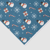 Schneemann, Schneeflocken, Zuckerstangen Seidenpapier (Ausschnitt)