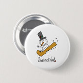 Schneemann Schneefreude Button (Vorne & Hinten)