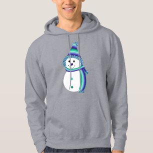 Schneemann-Schneejäger Hoodie