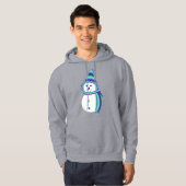 Schneemann-Schneejäger Hoodie (Vorne ganz)