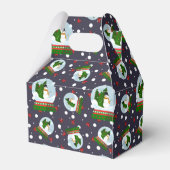 Schneemann-Schneekugeln Geschenkschachtel (Rückseite)