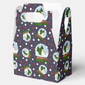 Schneemann-Schneekugeln Geschenkschachtel (Geöffnet)