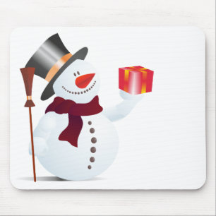 Schneemann / Schneemann für Weihnachten / X-mas Mousepad
