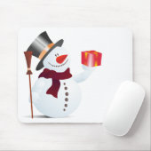 Schneemann / Schneemann zu Weihnachten / Weihnacht Mousepad (Mit Mouse)
