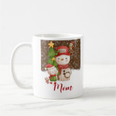 Schneemann, Schneeweihnacht Personalisiert Kaffeetasse (Links)