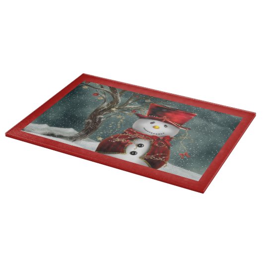 Schneemann Schneidebrett (Ecke)