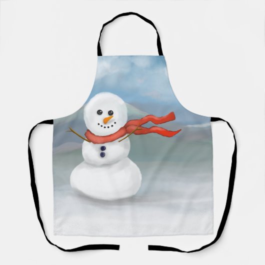 Schneemann Schürze (Vorderseite)