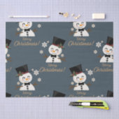 Schneemann Seidenpapier (Handwerk)