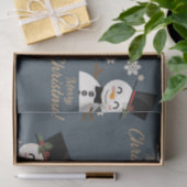 Schneemann Seidenpapier (Geschenk)