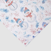 Schneemann Seidenpapier (Detail)