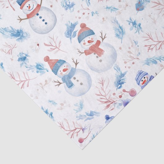 Schneemann Seidenpapier (Detail)