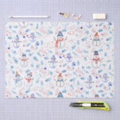 Schneemann Seidenpapier (Handwerk)
