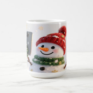 Schneemann-Selfie-Weihnachtsbecher Kaffeetasse