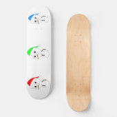 Schneemann Skateboard (Vorderseite)