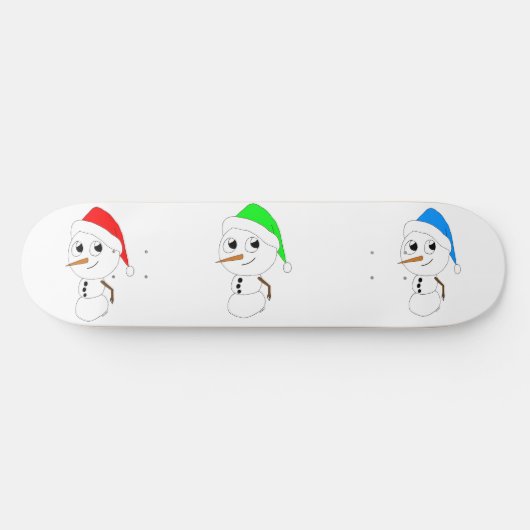 Schneemann Skateboard (Horizontal)