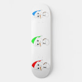 Schneemann Skateboard (Vorderseite)