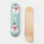 Schneemann Skateboard (Vorderseite)