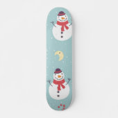 Schneemann Skateboard (Vorne)