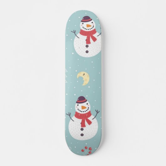 Schneemann Skateboard (Vorne)