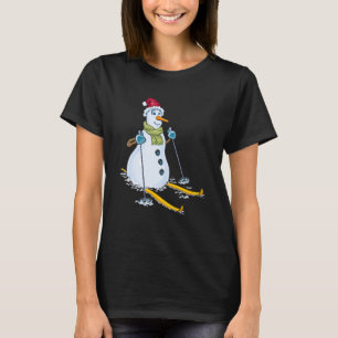 Schneemann-Skischule T-Shirt