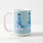 Schneemann snowglobe Flasche Kaffeetasse (Links)