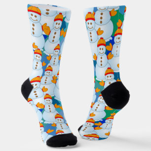 Schneemann Socken