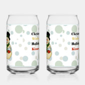 Schneemann-Soda-Glas Dosenglas (Rechts)