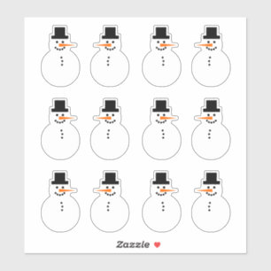 Schneemann (Sorte) Winterurlaub Weihnachtsfest Aufkleber