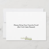 Schneemann-Spaß - Weihnachtseinladungen Einladung (Rückseite)