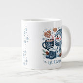 Schneemann-Spezialtasse Jumbo-Tasse (Vorderseite Rechts)