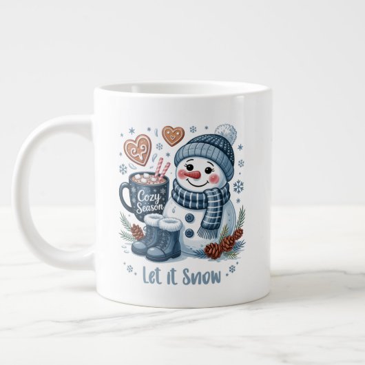 Schneemann-Spezialtasse Jumbo-Tasse (Links)