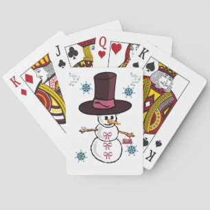 Schneemann Spielkarten-Deck Spielkarten