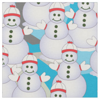 Schneemann Stoff