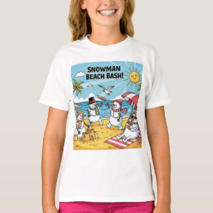 Schneemann-Strand-Bash T-Shirt