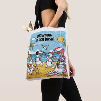 Schneemann-Strand-Bash Tasche