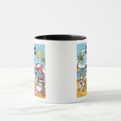 Schneemann-Strand-Bash Tasse (Zentrum)