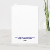 Schneemann Stricken Dankeskarte (Rückseite)