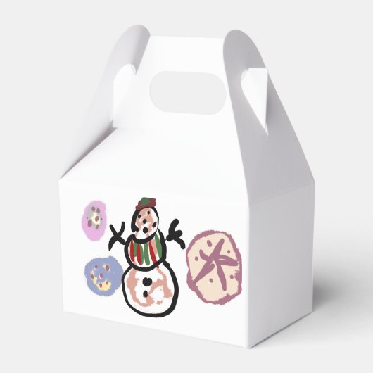 Schneemann süß geschenkschachtel (Vorderseite)