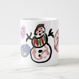 Schneemann süß Jumbo-Tasse